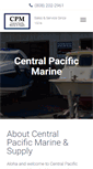 Mobile Screenshot of centralpacificmarine.com